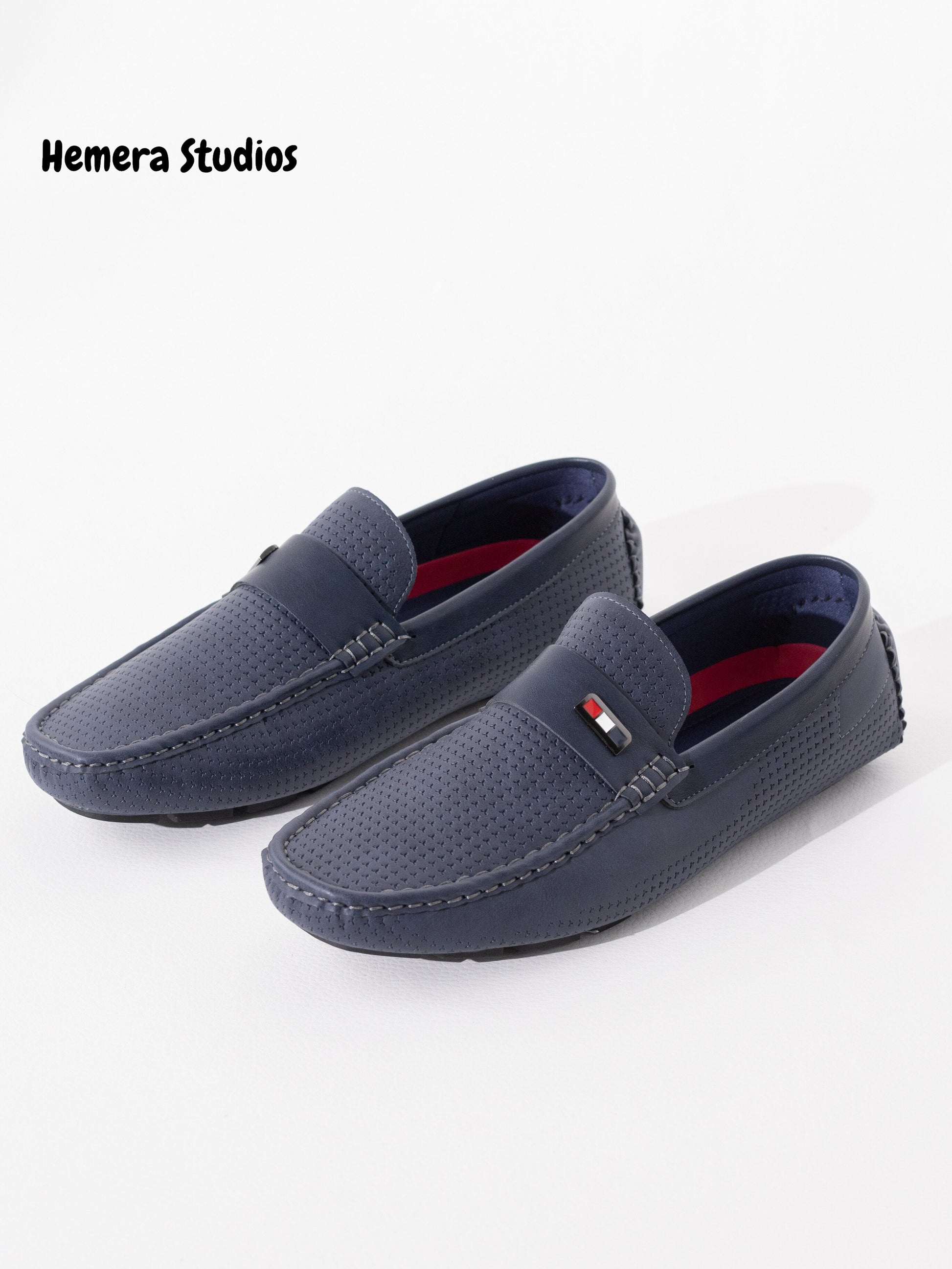 zapatos hombre tipo mocasin Azul marino 40