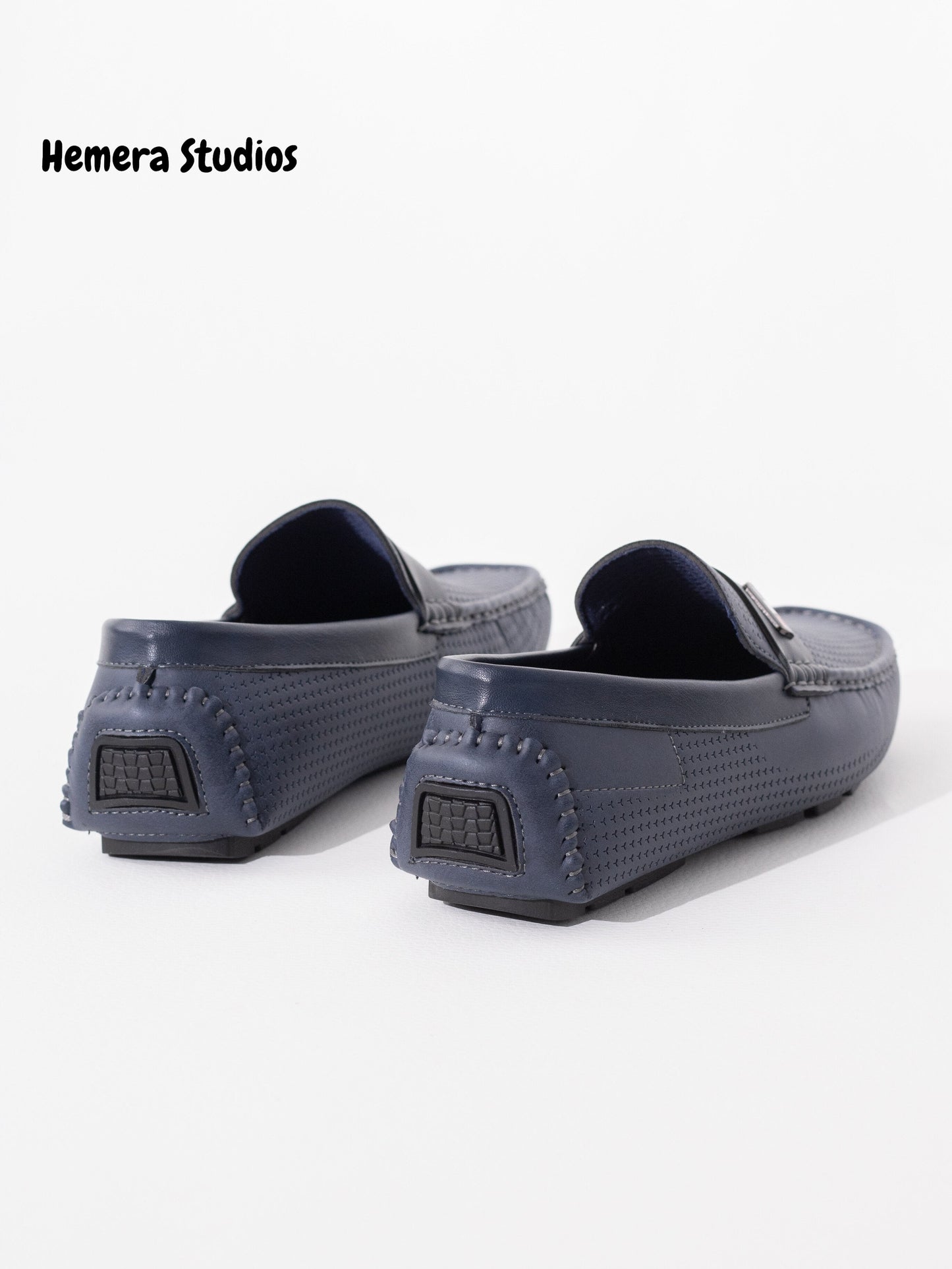 zapatos hombre tipo mocasin Azul marino 44