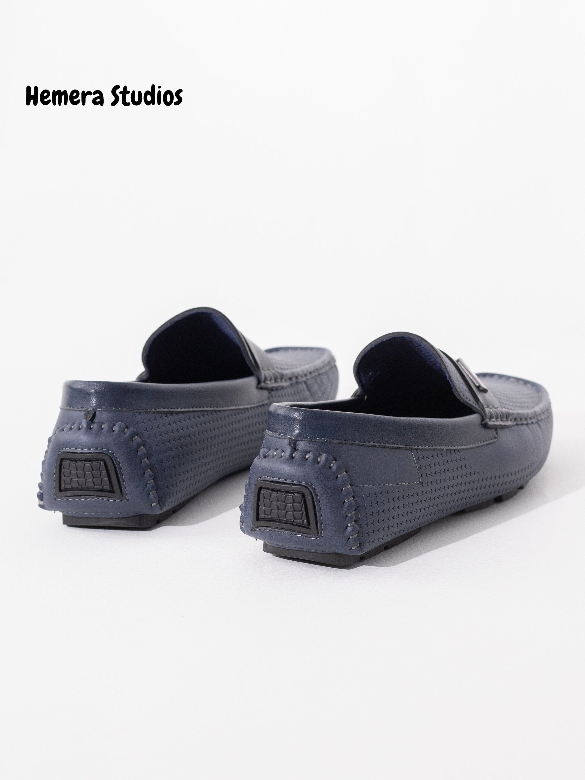 zapatos hombre tipo mocasin Azul marino 44