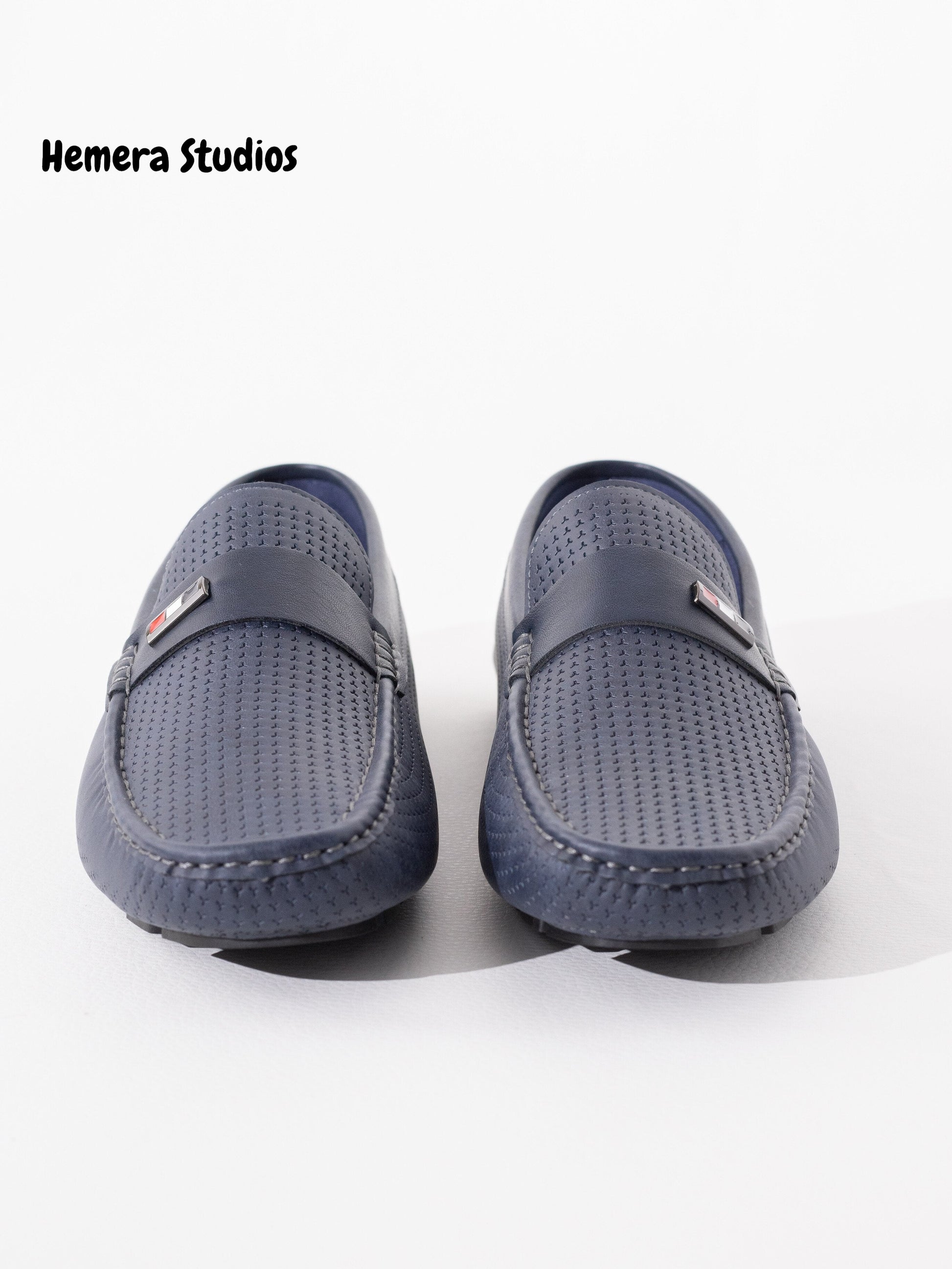 zapatos hombre tipo mocasin Azul marino 43