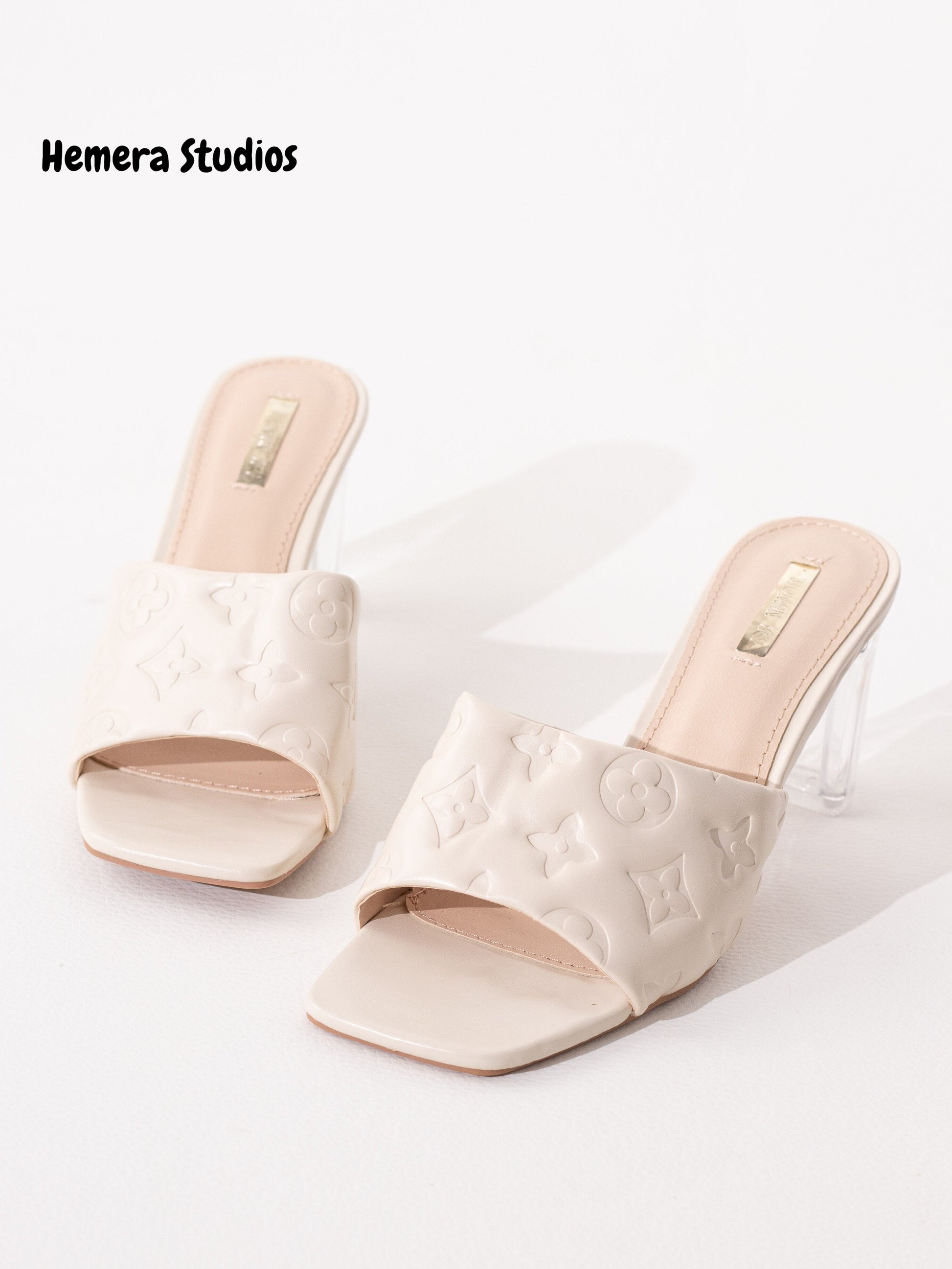 zapatos tacon transparente P8036 NUDE 41