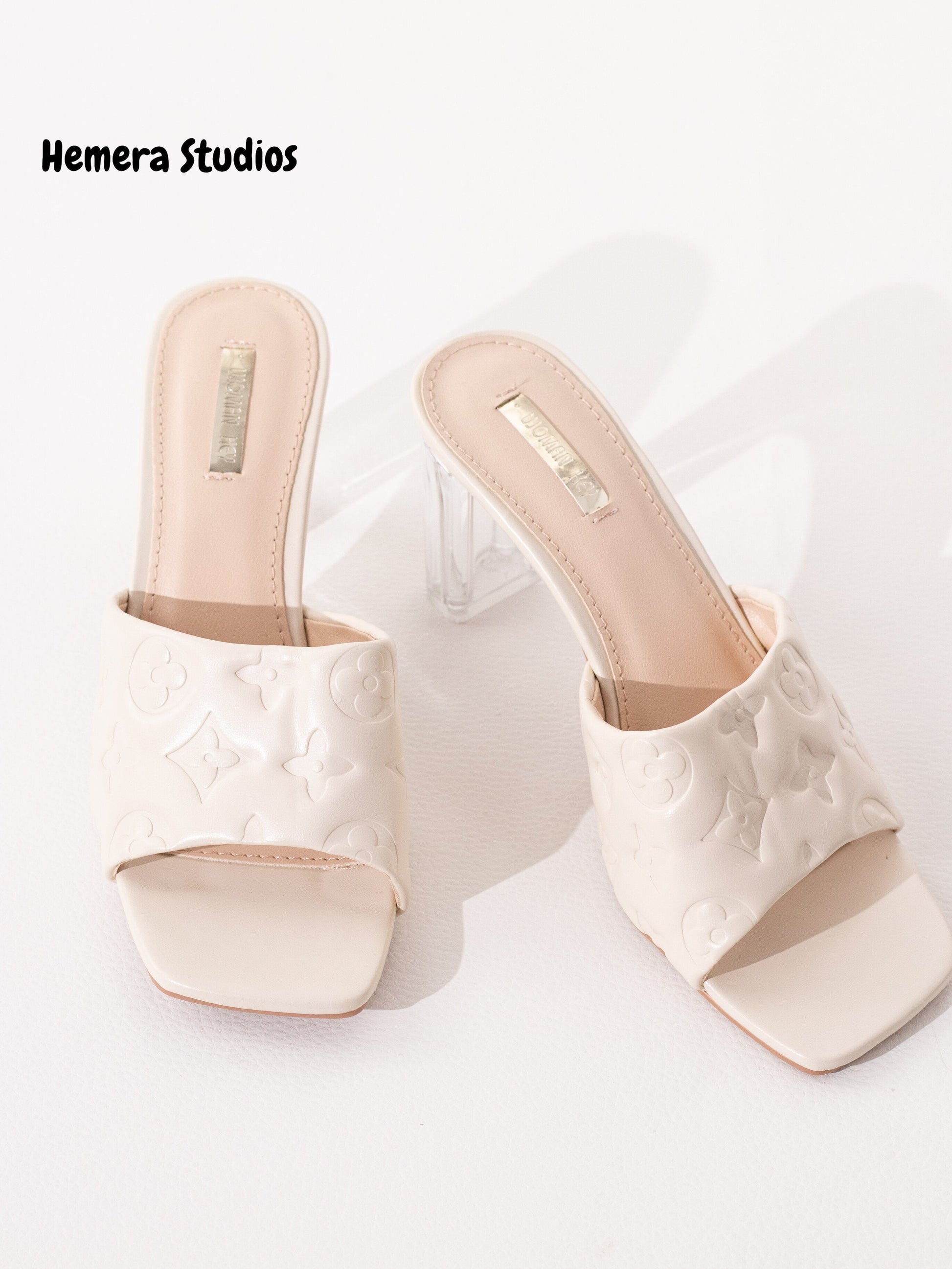 zapatos tacon transparente P8036 NUDE 40