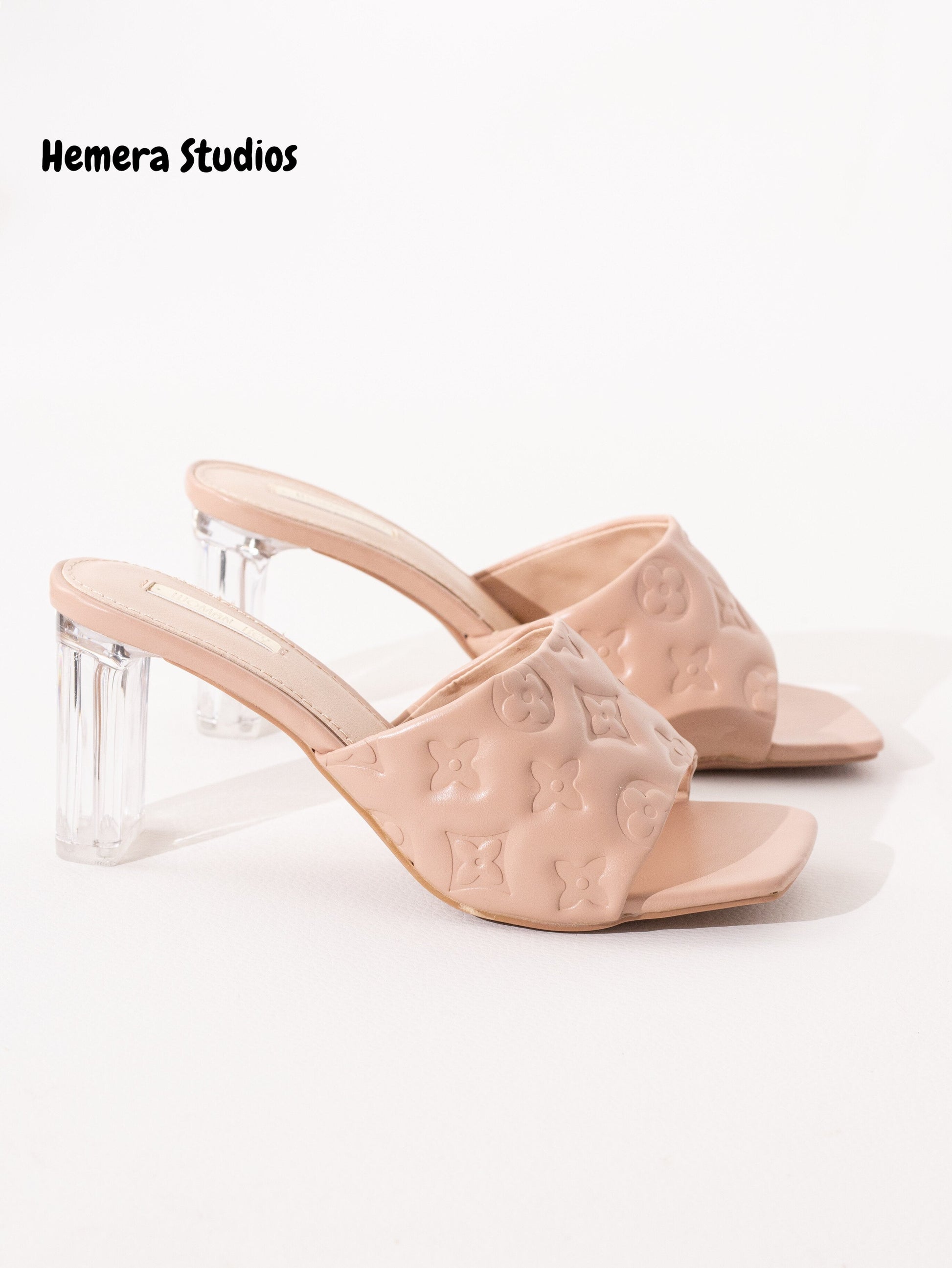 zapatos tacon transparente P8036 NUDE 36